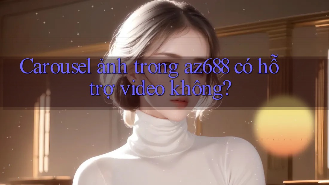 Carousel ảnh trong az688 có hỗ trợ video không?