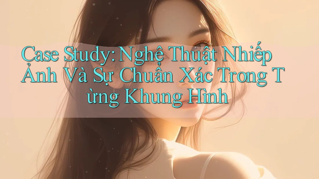 Case Study: Nghệ Thuật Nhiếp Ảnh Và Sự Chuẩn Xác Trong Từng Khung Hình Case Study: Nghệ Thuật Nhiếp Ảnh Và Sự Chuẩn Xác Trong Từng Khung Hình