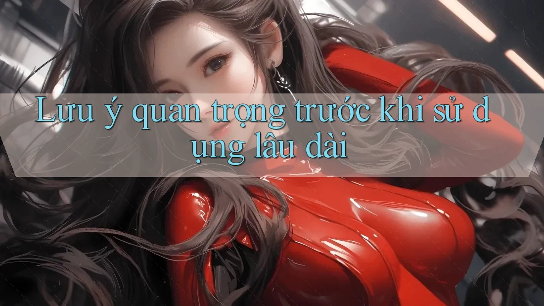 Lưu ý quan trọng trước khi sử dụng lâu dài Lưu ý quan trọng trước khi sử dụng lâu dài