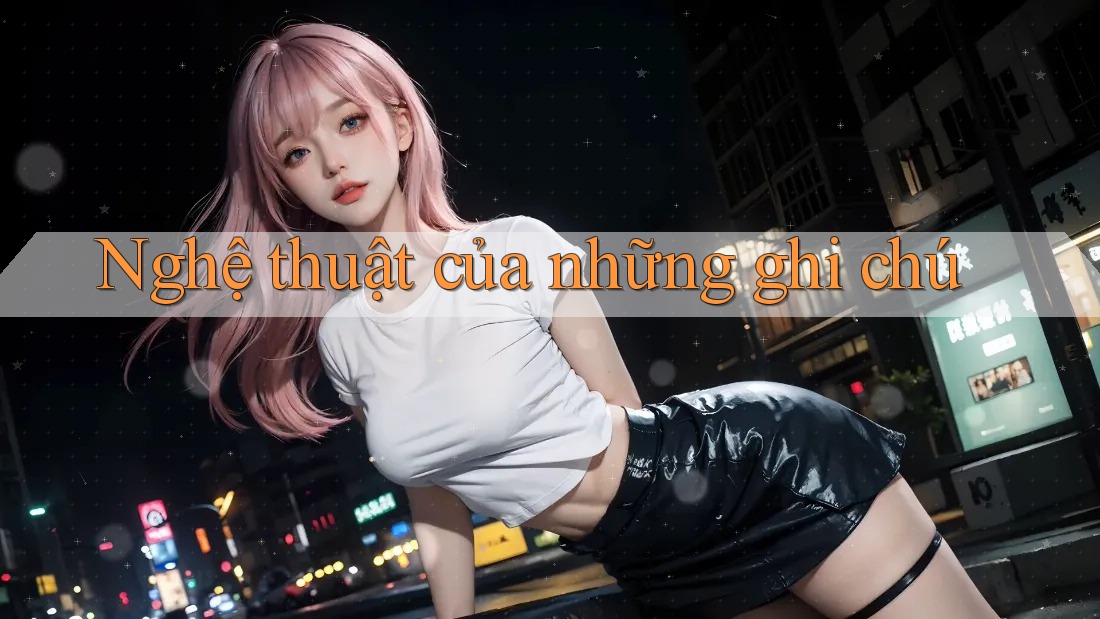 Nghệ thuật của những ghi chú Nghệ thuật của những ghi chú