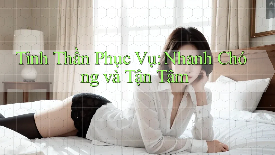 Tinh Thần Phục Vụ: Nhanh Chóng và Tận Tâm Tinh Thần Phục Vụ: Nhanh Chóng và Tận Tâm