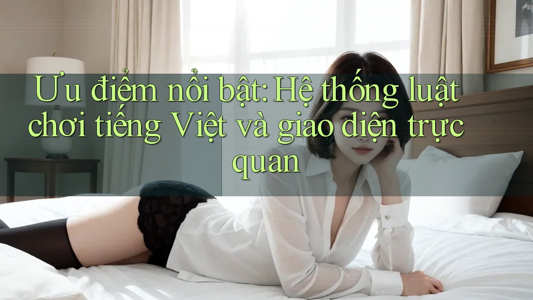 Ưu điểm nổi bật: Hệ thống luật chơi tiếng Việt và giao diện trực quan Ưu điểm nổi bật: Hệ thống luật chơi tiếng Việt và giao diện trực quan